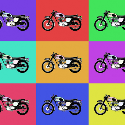 Triumph Bonneville pop art