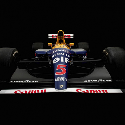 Williams FW14B head on