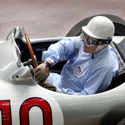 Stirling Moss in Mercedes W196