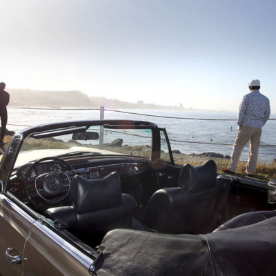 Mercedes 300S at Malibu