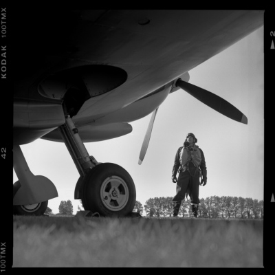 Look to the skies Spitfire pilot