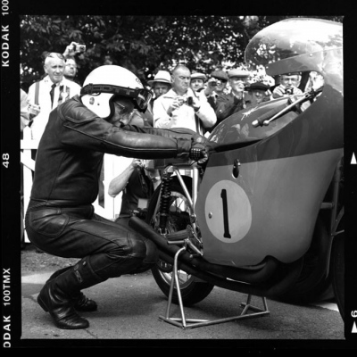 John Surtees with his MV Agusta