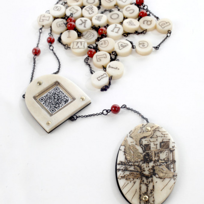 British craft-letters necklace